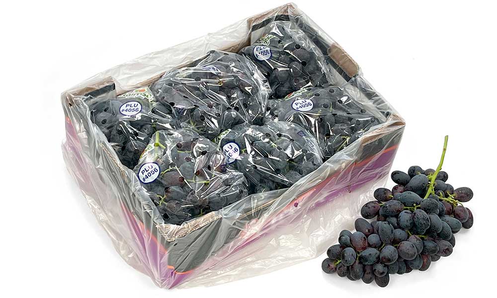 Caja de uva de mesa con envase individuales Ziploc